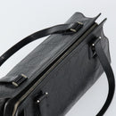 Salvatore Ferragamo Gancini Tote Bag Leather Black Silver Auth BA7983-6