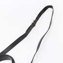 Salvatore Ferragamo Gancini Hand Bag Leather 2way Black Gold Auth BA7984-10