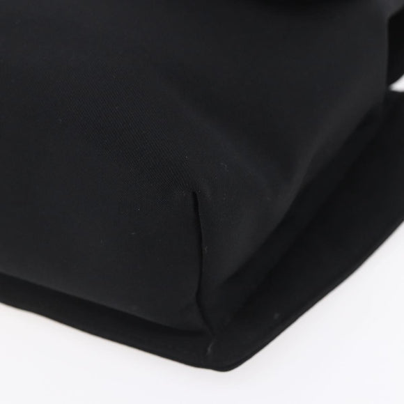 Salvatore Ferragamo Vala Shoulder Bag Canvas Black Silver Auth BA7986