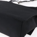 Salvatore Ferragamo Vala Shoulder Bag Canvas Black Silver Auth BA7986-15