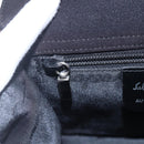 Salvatore Ferragamo Vala Shoulder Bag Canvas Black Silver Auth BA7986-17