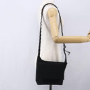 Salvatore Ferragamo Vala Shoulder Bag Canvas Black Silver Auth BA7986-23