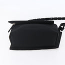 Salvatore Ferragamo Vala Shoulder Bag Canvas Black Silver Auth BA7986-5