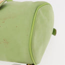 Salvatore Ferragamo Backpack Suede Green Gold Auth BA7987-16