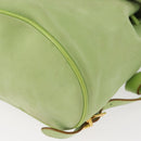 Salvatore Ferragamo Backpack Suede Green Gold Auth BA7987-17