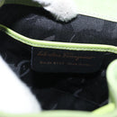 Salvatore Ferragamo Backpack Suede Green Gold Auth BA7987-21