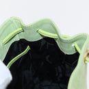 Salvatore Ferragamo Backpack Suede Green Gold Auth BA7987-22