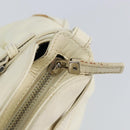 Salvatore Ferragamo Gancini Tote Bag Leather Silver White Auth BA7989-21