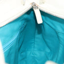 Salvatore Ferragamo Gancini Tote Bag Leather Silver White Auth BA7989-22