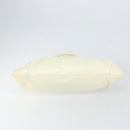 Salvatore Ferragamo Gancini Tote Bag Leather Silver White Auth BA7989-5