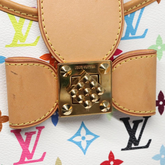 LOUIS VUITTON Monogram Multicolor Annie GM Tote Bag White M40303 LV Auth BA798M