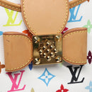 LOUIS VUITTON Monogram Multicolor Annie GM Tote Bag White M40303 LV Auth BA798M-9