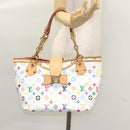 LOUIS VUITTON Monogram Multicolor Annie GM Tote Bag White M40303 LV Auth BA798M-25