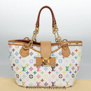 LOUIS VUITTON Monogram Multicolor Annie GM Tote Bag White M40303 LV Auth BA798M-25