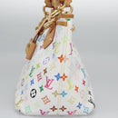 LOUIS VUITTON Monogram Multicolor Annie GM Tote Bag White M40303 LV Auth BA798M-3