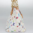 LOUIS VUITTON Monogram Multicolor Annie GM Tote Bag White M40303 LV Auth BA798M-5