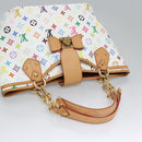 LOUIS VUITTON Monogram Multicolor Annie GM Tote Bag White M40303 LV Auth BA798M-6