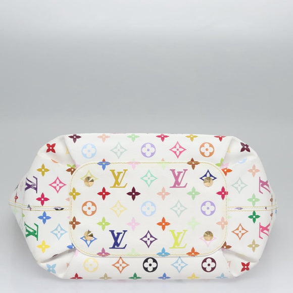 LOUIS VUITTON Monogram Multicolor Annie GM Tote Bag White M40303 LV Auth BA798M