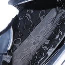 Salvatore Ferragamo Gancini Tote Bag Leather Navy Silver Auth BA7990-11