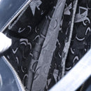 Salvatore Ferragamo Gancini Tote Bag Leather Navy Silver Auth BA7990-20