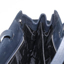 Salvatore Ferragamo Gancini Tote Bag Leather Navy Silver Auth BA7990-21