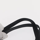 Salvatore Ferragamo Gancini Tote Bag Leather Navy Silver Auth BA7990-8