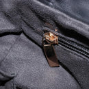 Salvatore Ferragamo Vala Hand Bag Suede Black Gold Auth BA7991-22