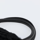 Salvatore Ferragamo Vala Hand Bag Suede Black Gold Auth BA7991-8