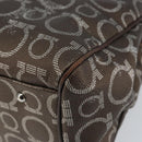 Salvatore Ferragamo Gancini Shoulder Bag Leather Brown Silver Auth BA7992-17