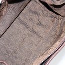 Salvatore Ferragamo Gancini Shoulder Bag Leather Brown Silver Auth BA7992-11