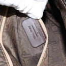 Salvatore Ferragamo Gancini Shoulder Bag Leather Brown Silver Auth BA7992-12