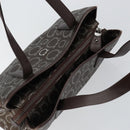 Salvatore Ferragamo Gancini Shoulder Bag Leather Brown Silver Auth BA7992-6