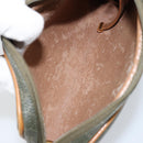 Christian Dior Honeycomb Canvas Shoulder Bag PVC Gold Khaki Auth BA7993-12