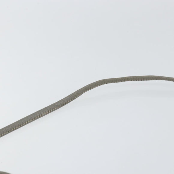 Christian Dior Honeycomb Canvas Shoulder Bag PVC Gold White Auth BA7994