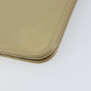 Christian Dior Shoulder Bag Leather Beige Gold Auth BA7996-12