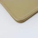 Christian Dior Shoulder Bag Leather Beige Gold Auth BA7996-13