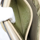 Christian Dior Shoulder Bag Leather Beige Gold Auth BA7996-20