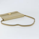 Christian Dior Shoulder Bag Leather Beige Gold Auth BA7996-7