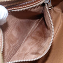 CELINE Macadam Canvas Shoulder Bag PVC Leather Brown Gold Auth BA8001-11