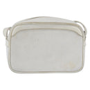 CELINE Shoulder Bag Leather White Auth BA8002-2