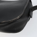 CELINE Shoulder Bag Leather Black Gold Auth BA8003-15