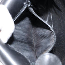 CELINE Shoulder Bag Leather Black Gold Auth BA8003-11