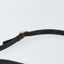 CELINE Shoulder Bag Leather Black Gold Auth BA8003-8