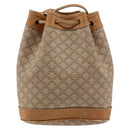 CELINE Macadam Canvas Shoulder Bag Beige Auth BA8004-2