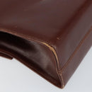 Salvatore Ferragamo Shoulder Bag Leather Brown Gold Auth BA8006-17