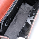 Salvatore Ferragamo Shoulder Bag Leather Brown Gold Auth BA8006-11