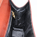 Salvatore Ferragamo Shoulder Bag Leather Brown Gold Auth BA8006-19