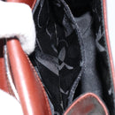 Salvatore Ferragamo Shoulder Bag Leather Brown Gold Auth BA8006-21