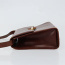 Salvatore Ferragamo Shoulder Bag Leather Brown Gold Auth BA8006-4