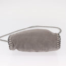 Stella MacCartney Chain Falabella Bag polyester Gray Silver 391698 Auth BA8008-5
